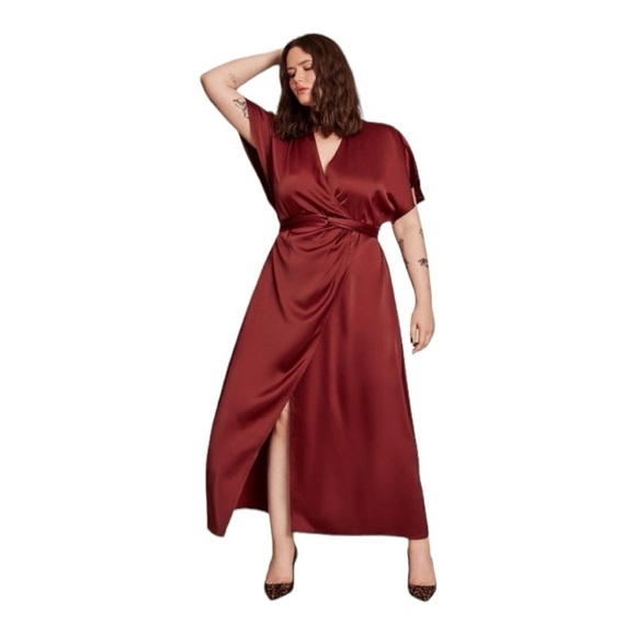 Dia & Co. 11 Honoré Highneck Wrap Dress in Size 20 - Picture 1 of 6